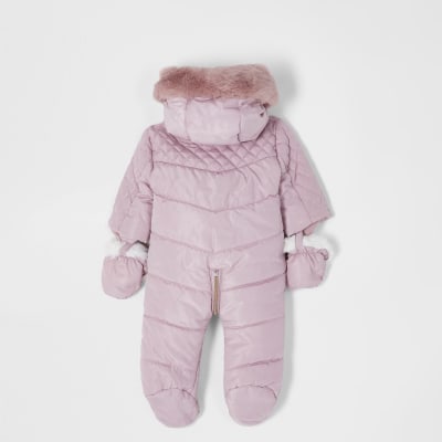 river island baby snowsuit