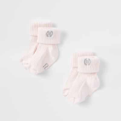 pink baby socks