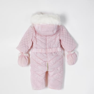 river island snowsuit baby girl