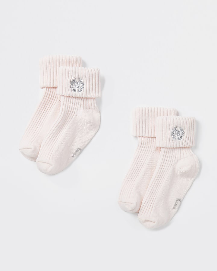 Baby pink socks 2 pack