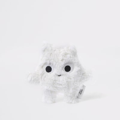 Baby white faux fur toy