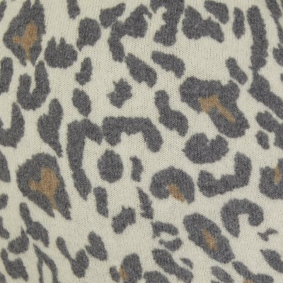 Beige animal print maternity leggings