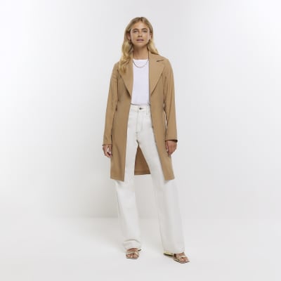 River island hot sale beige coat