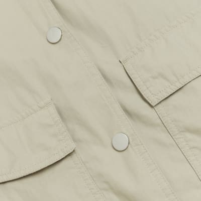 Beige bomber jacket | River Island