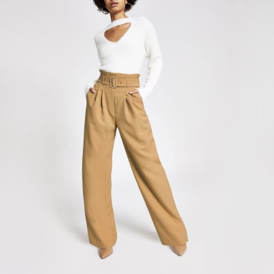 tall wide leg trousers