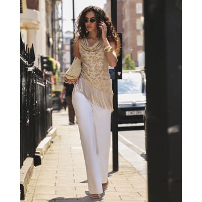 Burnout Devore Fringe Top