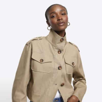 Button up hotsell trench coat