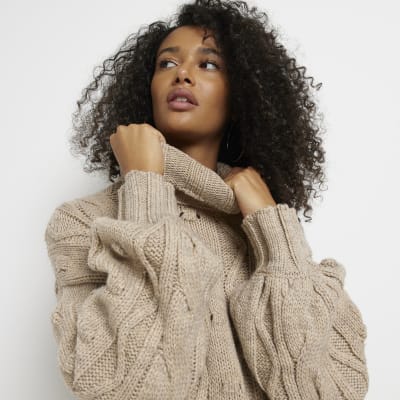 Beige knit outlet jumper