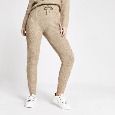 knit joggers womens