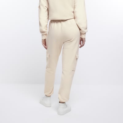 beige cargo joggers