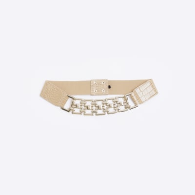 Gold chain store belt river island