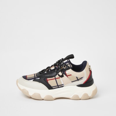 river island white chunky trainers