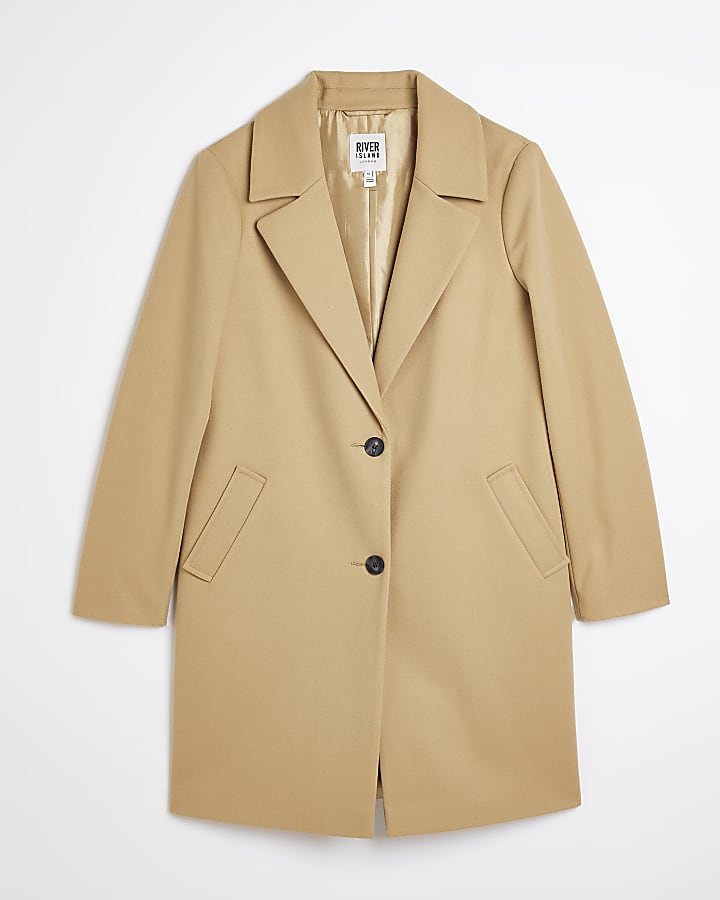 Beige collared coat