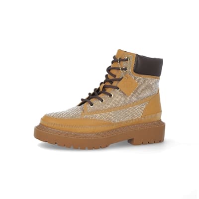 Tan boots hotsell river island