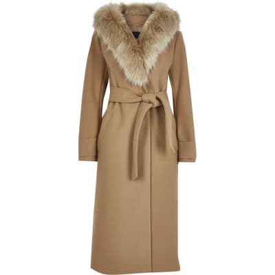 fur hood coat river island