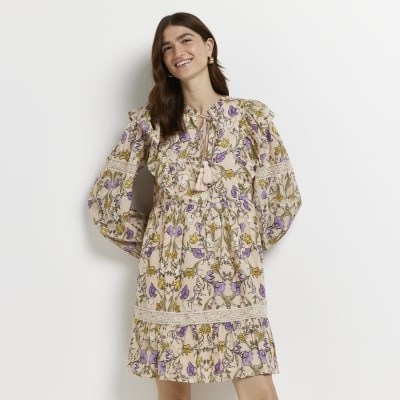 green smock dress river island