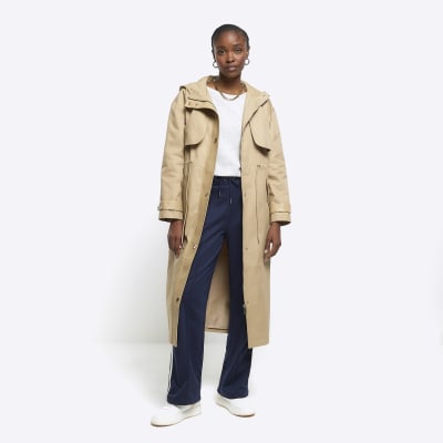 River island beige store coat