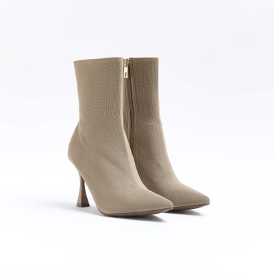 Beige boots clearance