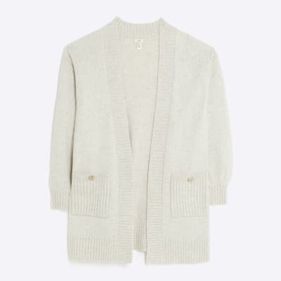 Beige knitted cardigan River Island