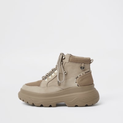 river island lace up ankle boots