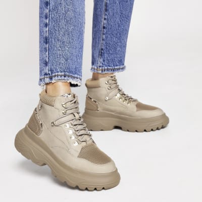 river island lace up ankle boots