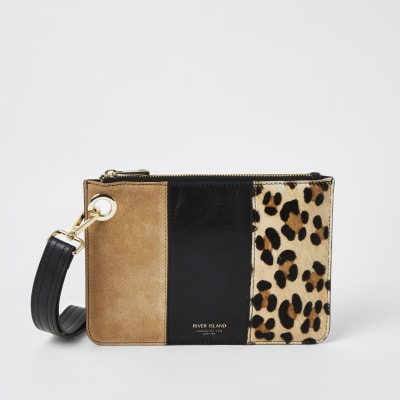 river island leopard print bag