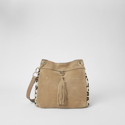 river island animal print bag