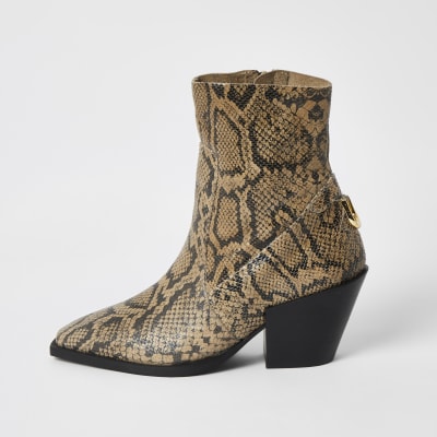 river island snake boots