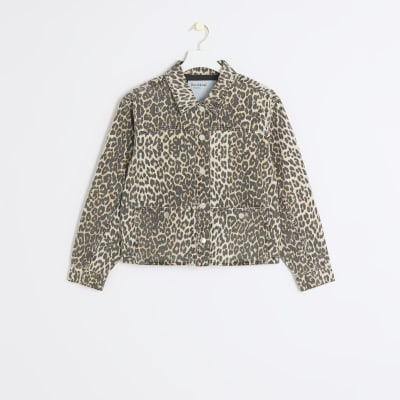 River island leopard jacket online