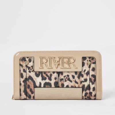 river island grey purse