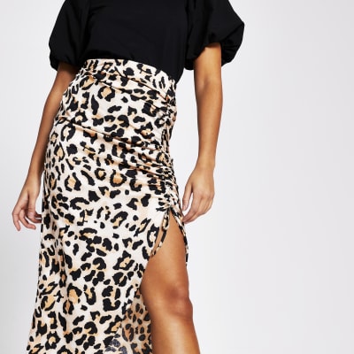 river island leopard trainers