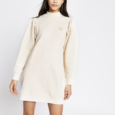 river island black and white pleated dress