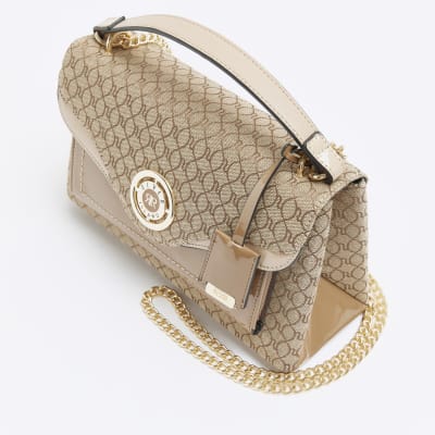 Monogram Chain Shoulder Bag