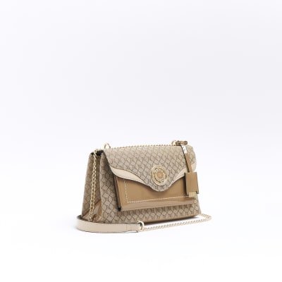 Monogram Chain Shoulder Bag