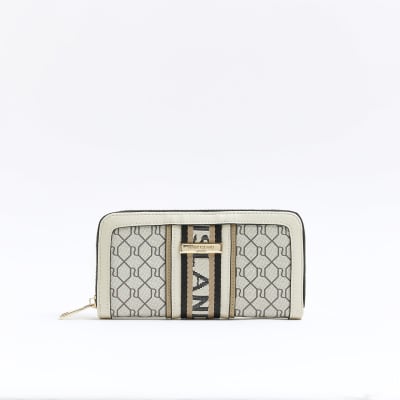 Louis Vuitton Off-White Striped Monogram Spray Print Detailed