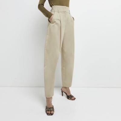 pleated tapered trousers mens