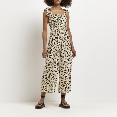 River island cheap leopard print jumpsuit