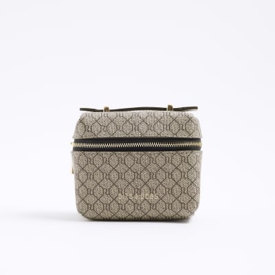 Beige RI Monogram Trinket Holder