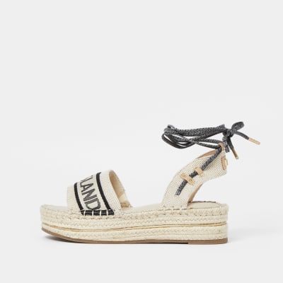 Generelt sagt hurtig Hvornår Beige 'River Island' espadrille sandals | River Island