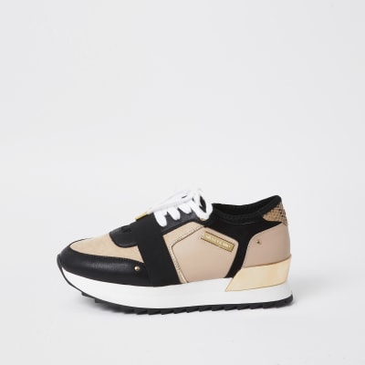 river island beige trainers