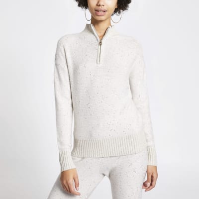 sequin knit jumper
