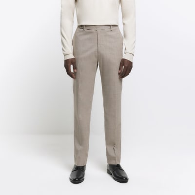 River - Khaki - Suit Pants Ultra Slim Stretch Fit, Suit Pants