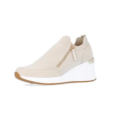 Tan slip hot sale on trainers