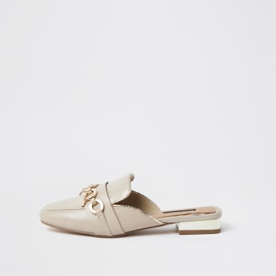 river island backless loafers