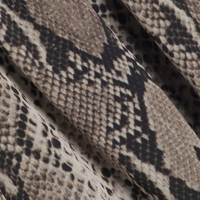 Beige Snake print Belted Playsuit River Island