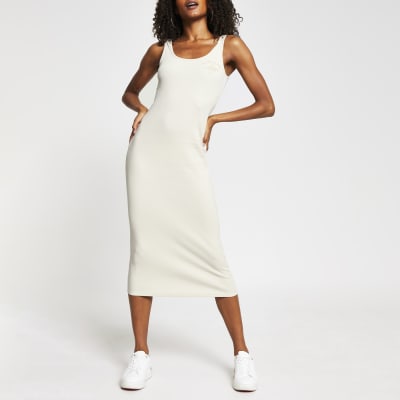 river island white bodycon dress