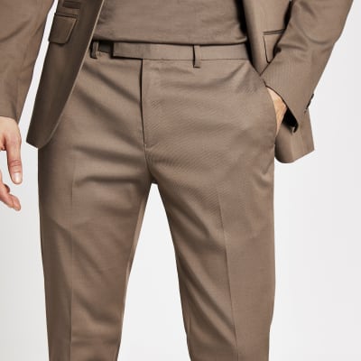 stretch skinny suit trousers