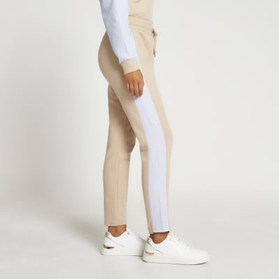 womens joggers beige
