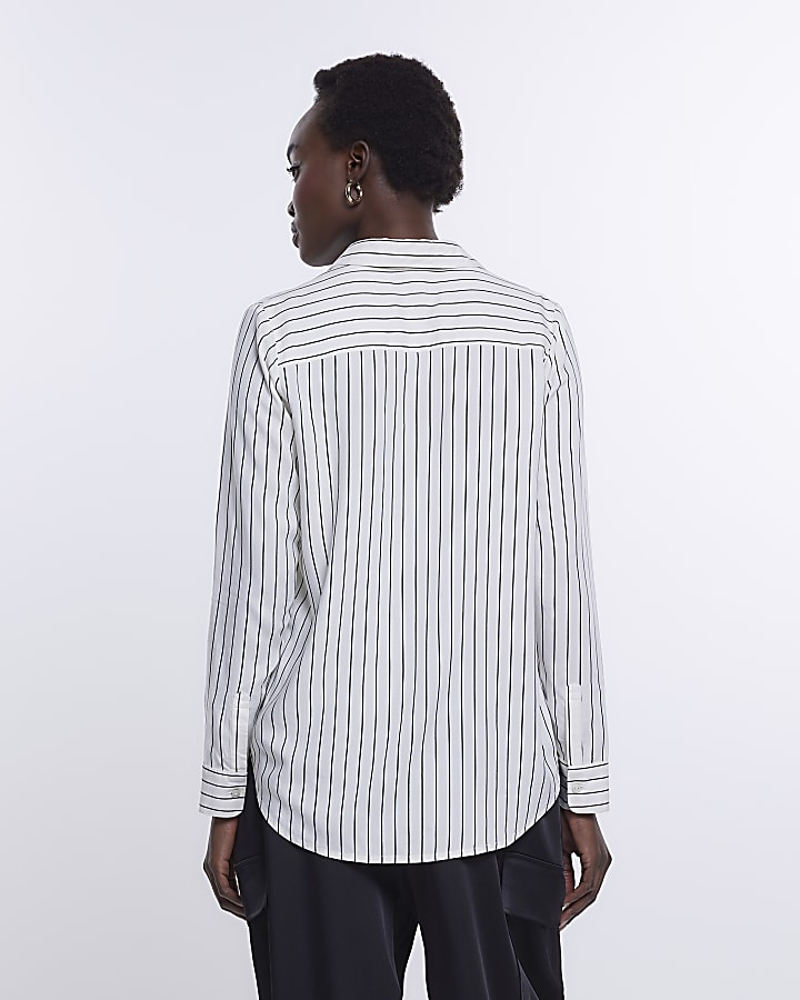 Beige striped shirt