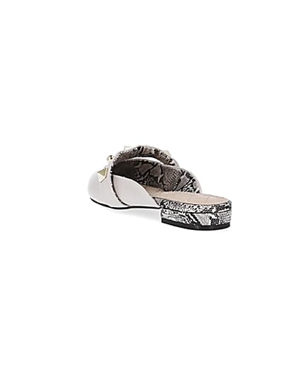 360 degree animation of product Beige studded mules frame-7